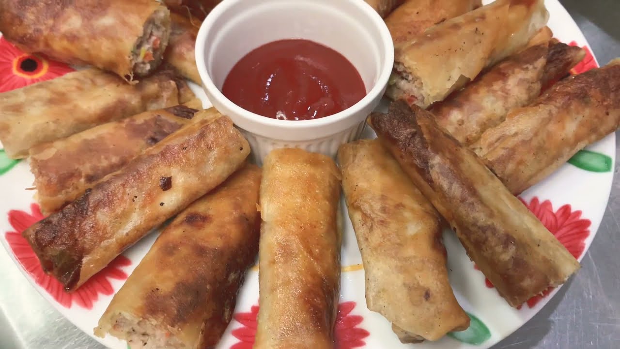 EASY BEEF LUMPIA SHANGHAI (FILIPINO SPRING ROLLS)