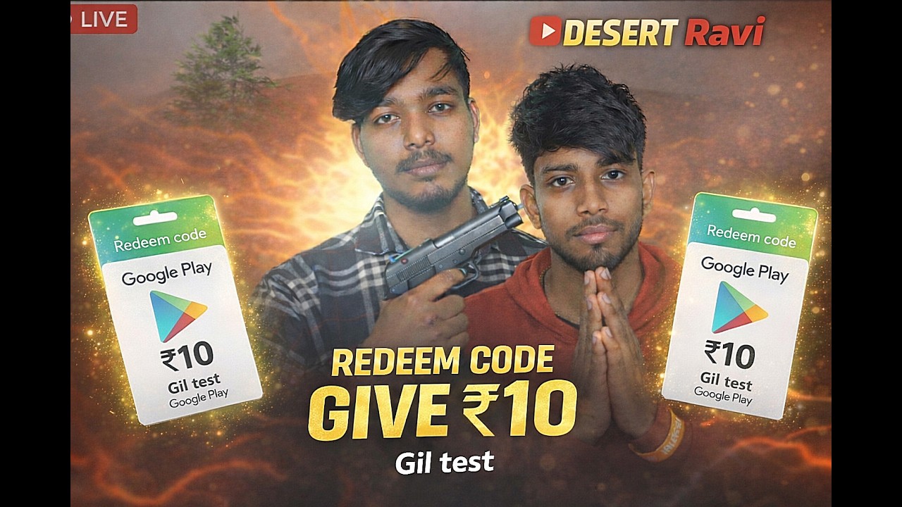 🔴FREE FIRE LIVE👻redeem code giveaway 10 rupay ka %100 !! DESERT RAVI LIVE #fflive #ffshorts #viral✅