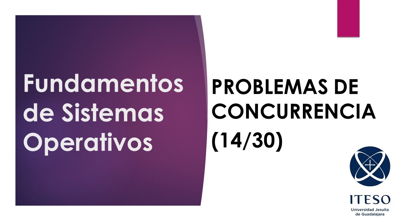 Sistemas Operativos, Problema de la concurrencia 14 Semáforos binarios