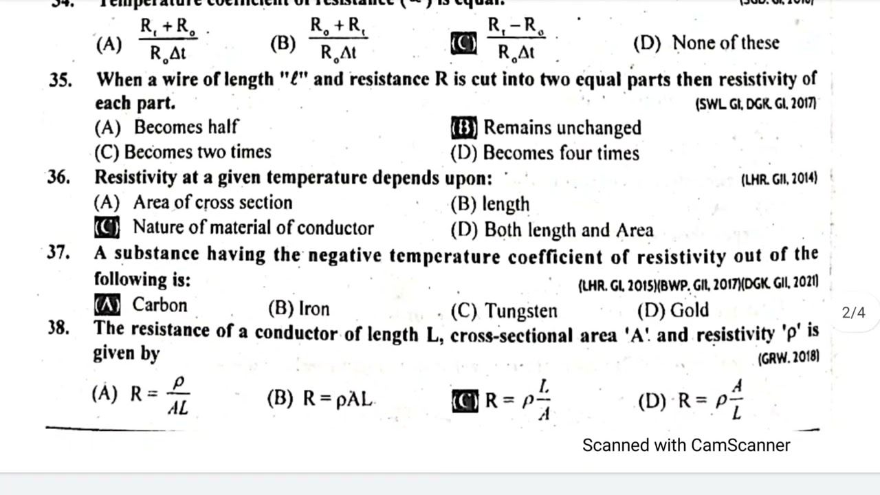 2nd Year Physics Chapter 13 MCQs with Solutions | 2023 Board Exam Preparation |past guess paper 2023