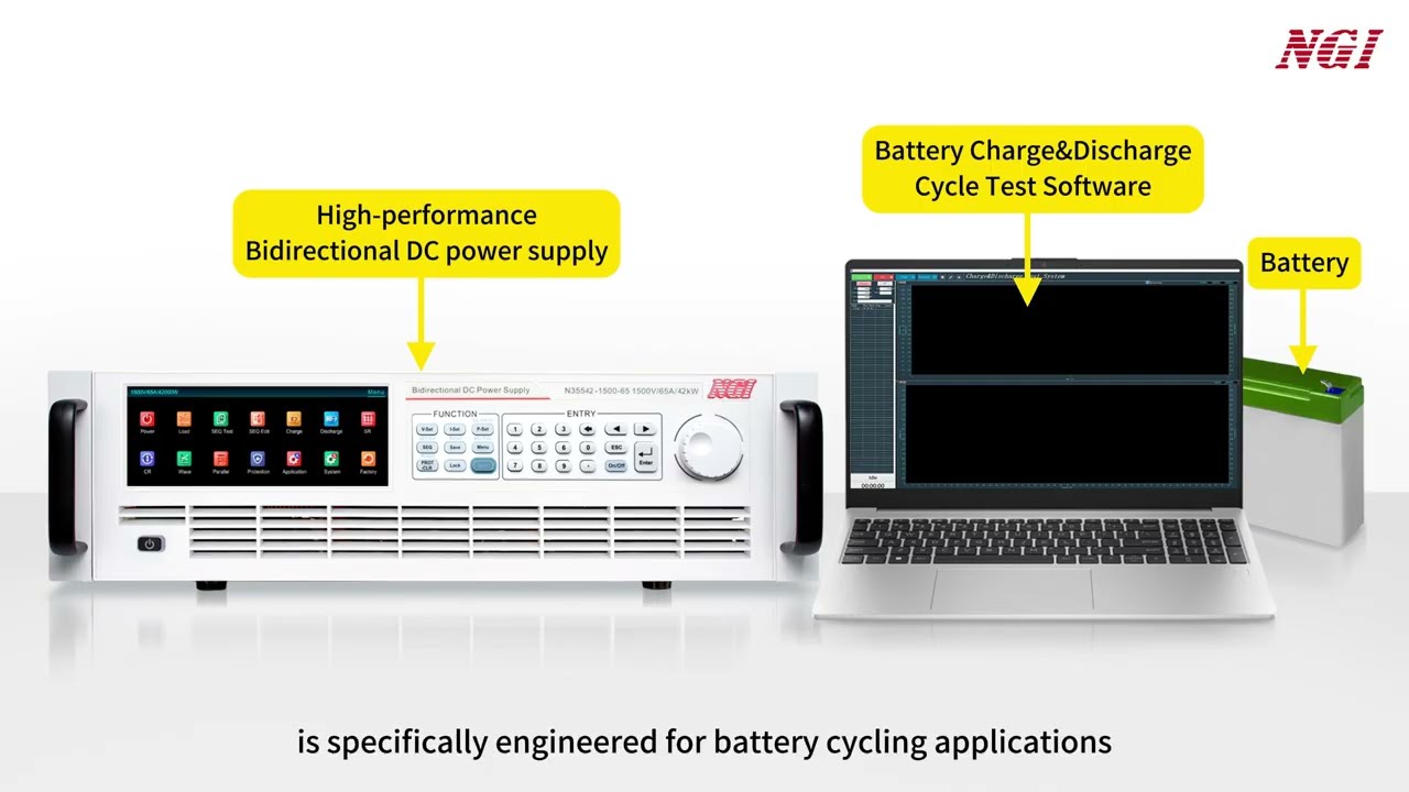 NGI Battery Charge/Discharge Cycle Testing Software Operation Demonstration