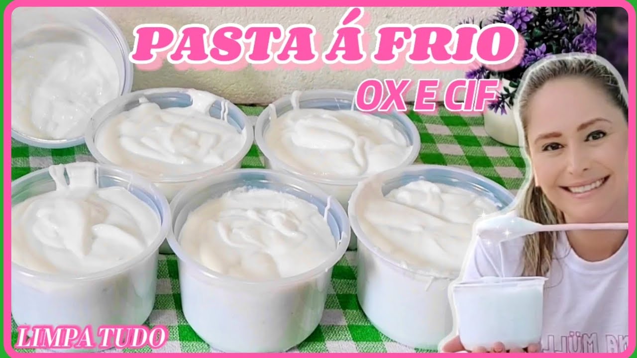 🔴PASTA Á FRIO LIMPA TUDO DE ÁGUA OXIGENADA E CIF🔴FAÇA E VENDA