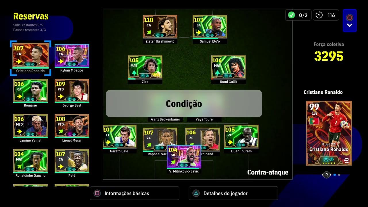 Jogando Efootball 26, Divisão