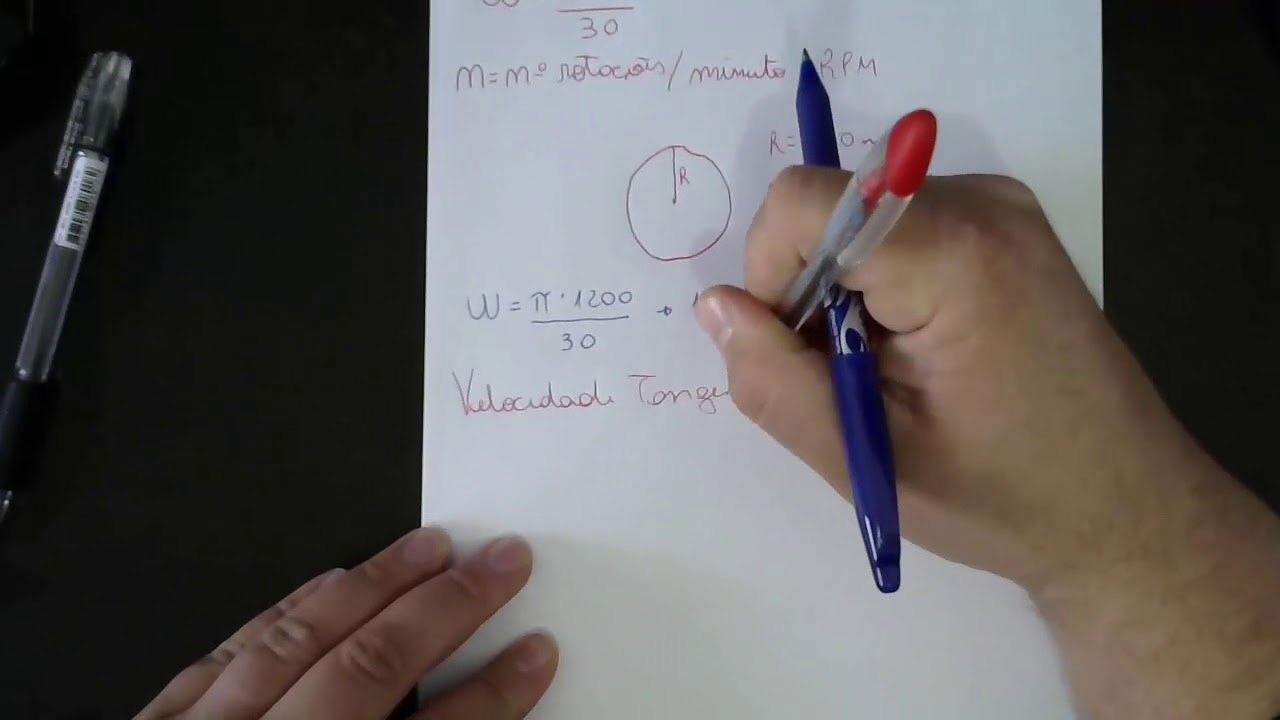 APRENDA CALCULAR VELOCIDADE ANGULAR E TANGENCIAL