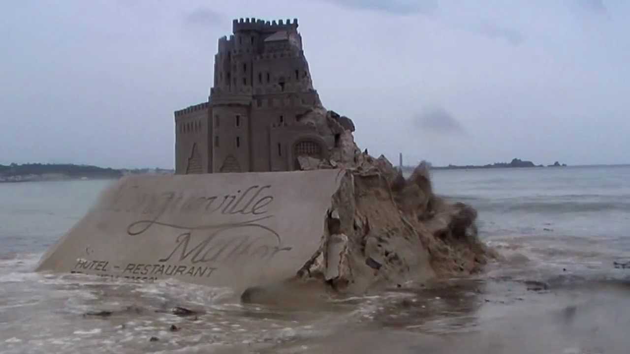 sand castle destruction by second highest tide in the world. http://nontoxicattitude.com/