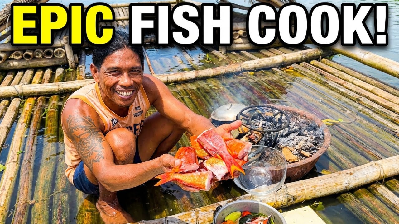 Cooking Grouper on a Floating Raft | Ultimate Beach Cookout