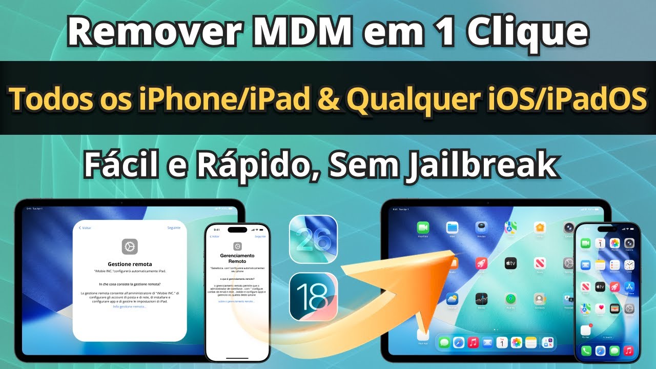 [Top 3] Como Bypass MDM ou Gerenciamento Remoto com APK Grátis 2025 📱#bypassmdm