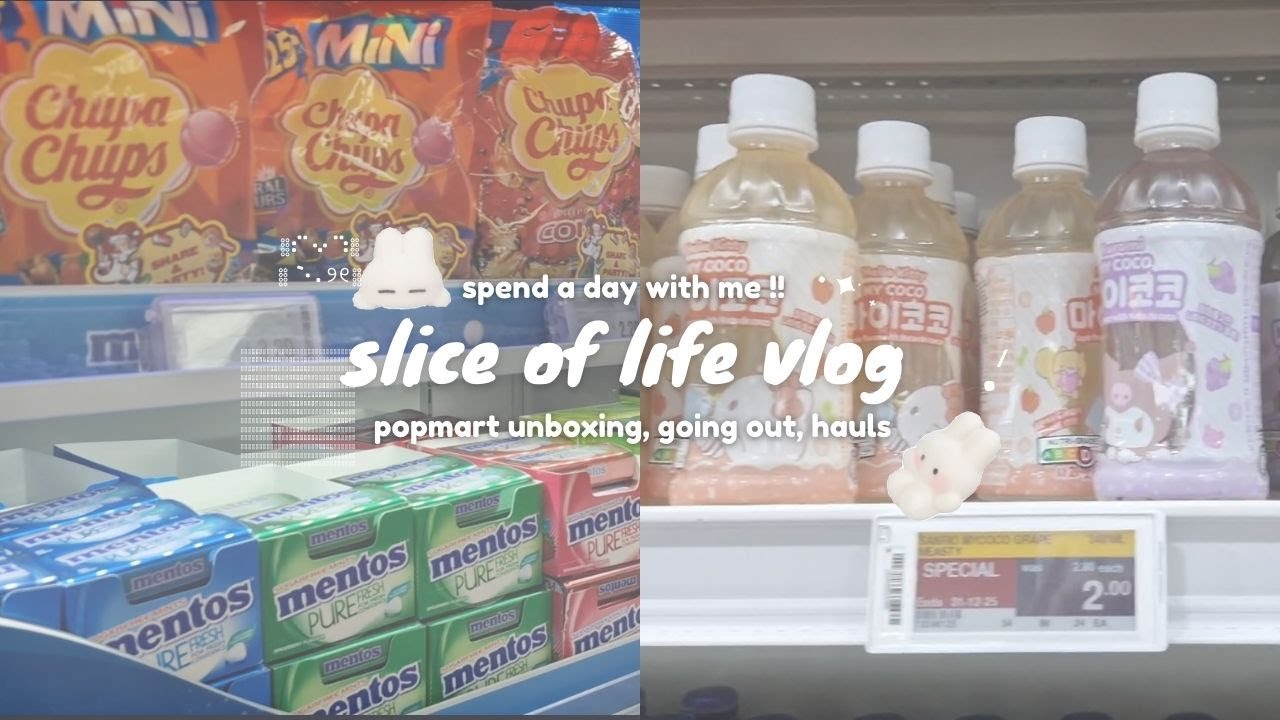slice-of-life vlog ep. 1 ꣑ৎ | study tips, popmart unboxing, going out, muji haul