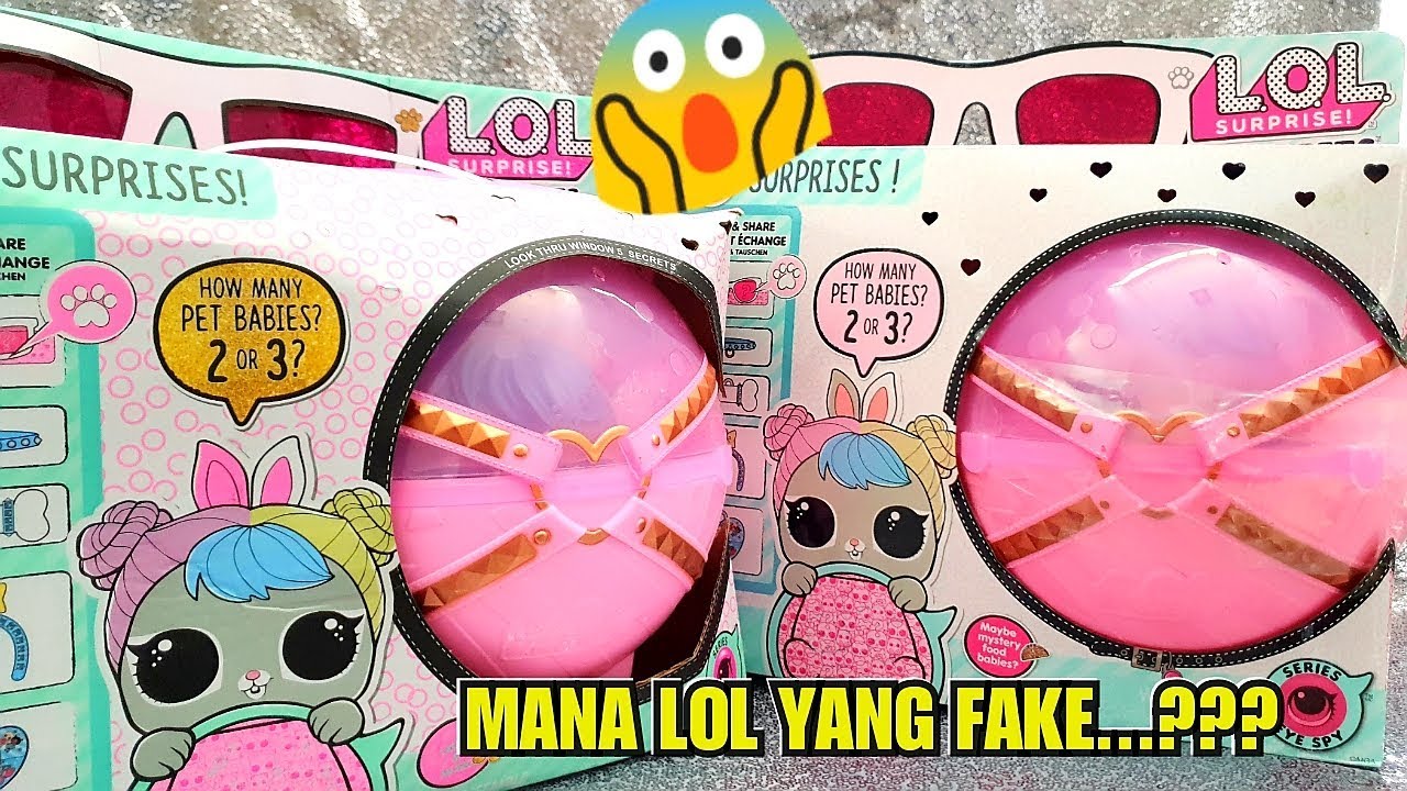 LOL SURPRISE BIGGIE PETS REAL AND FAKE | unboxing lol surprise | rista ideanuj