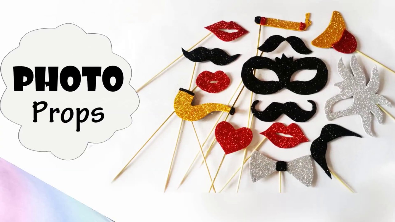 party props at home | DIY photobooth props idea | art and makeover