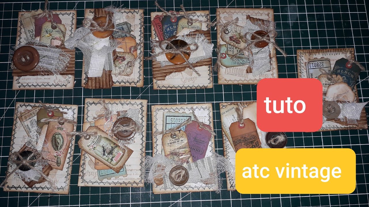 Tuto Atc vintage.