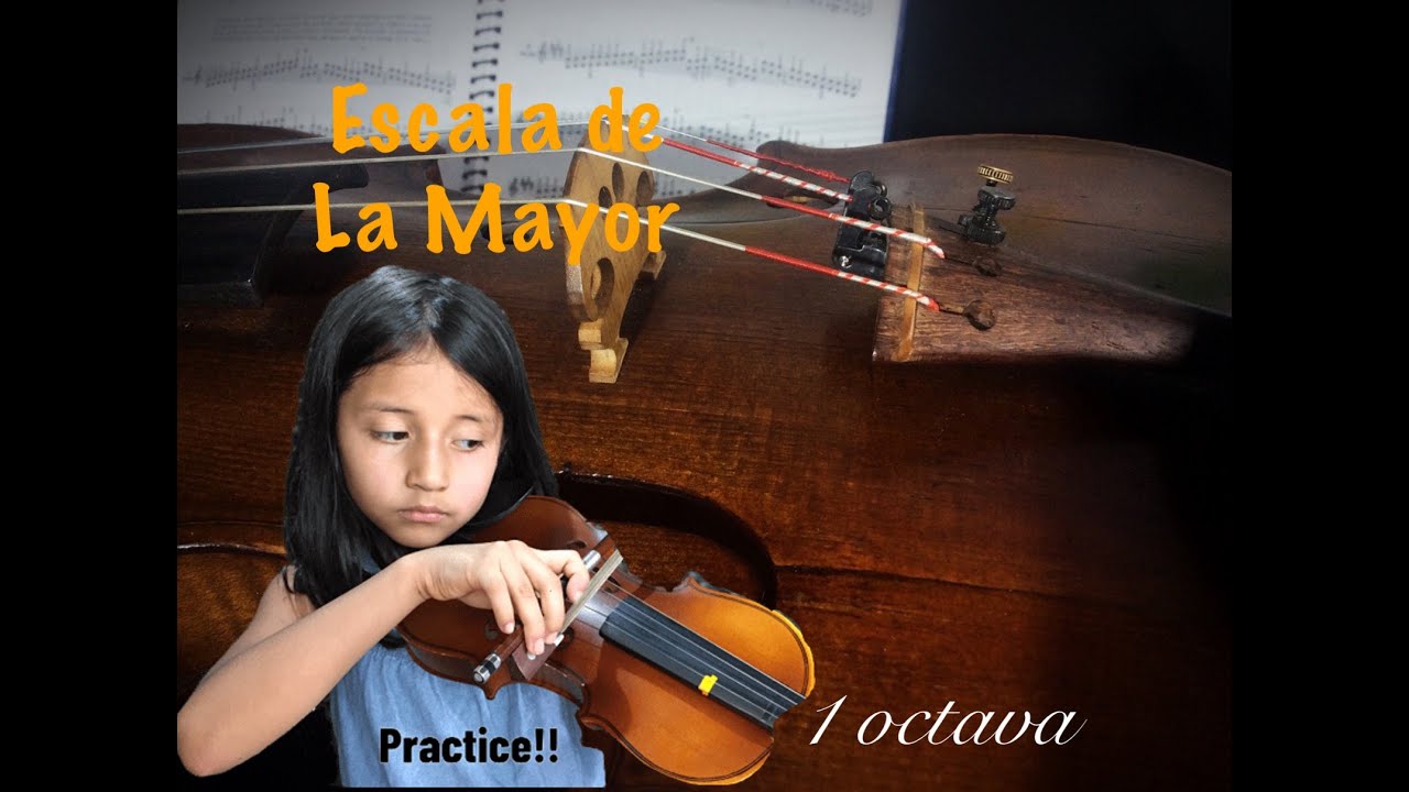 ESCALA LA MAYOR 1 OCTAVA - VIOLIN- EXPLICADA #violinteacher #violinist #practice