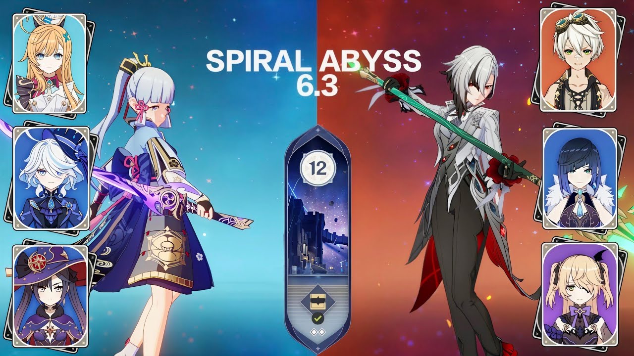 C0 Ayaka freeze & C0 Arlecchino overvape | Spiral Abyss 6.3 Floor 12 | Genshin Impact