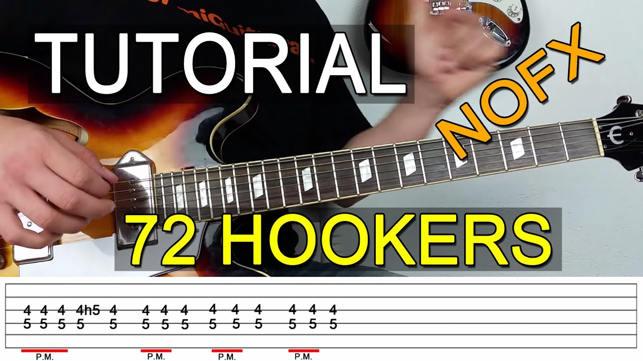 Como Tocar 72 Hookers de NOFX en Guitarra - Tutorial - FermiGuitarra