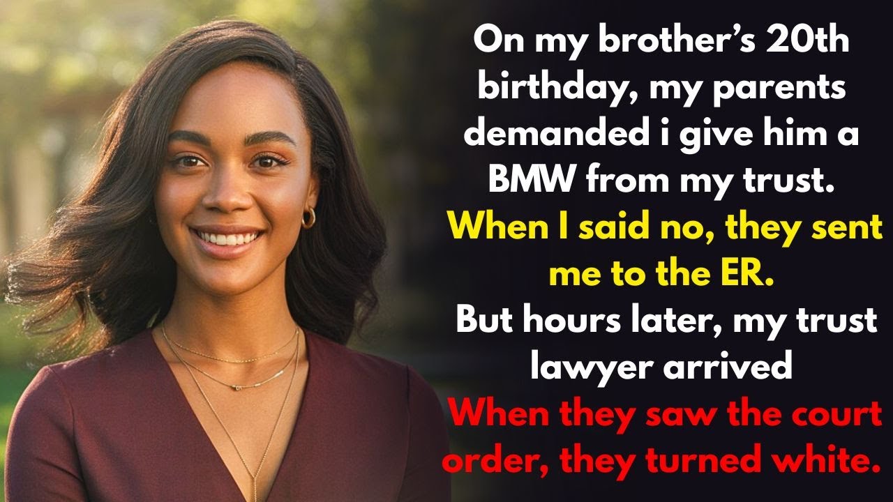 At My Brother’s 20th Birthday, My Parents Asked About the BMW Gift - My Silence Sent Me to the ER...