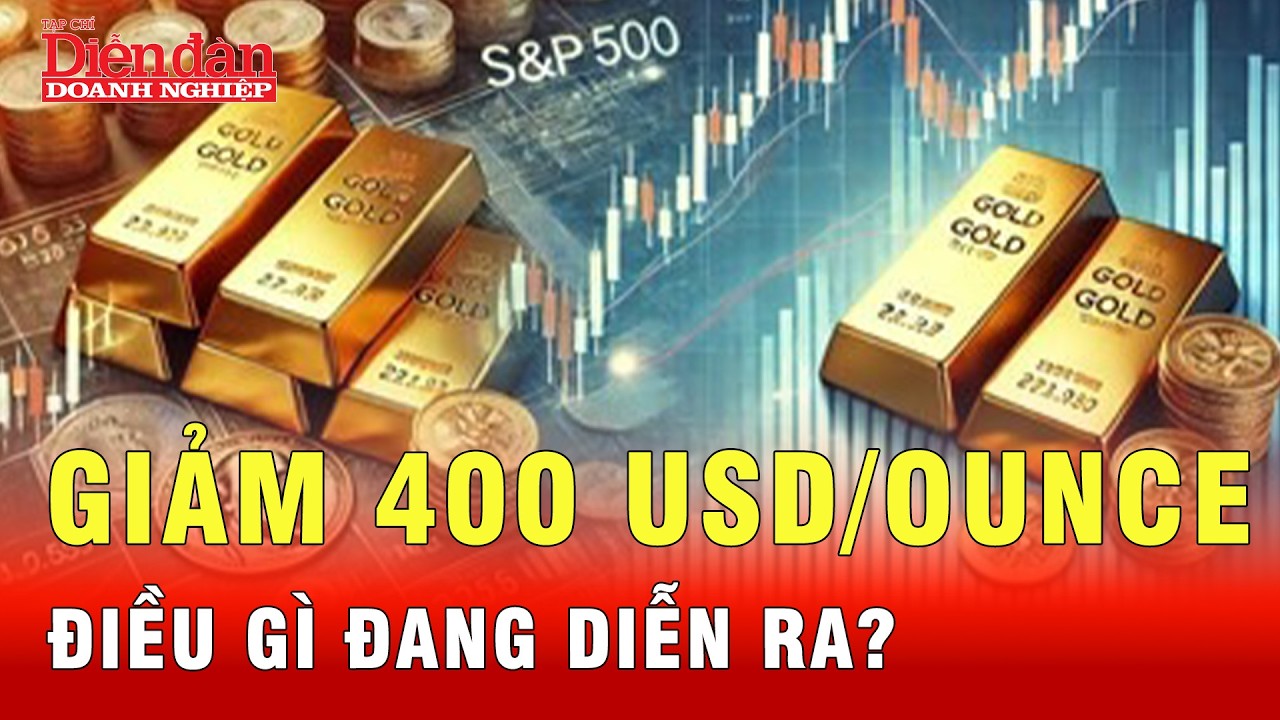 Tín hiệu tốt hay xấu khi Vàng mất gần 400 USD/ounce chỉ trong vài giờ? | Tin tức 24h