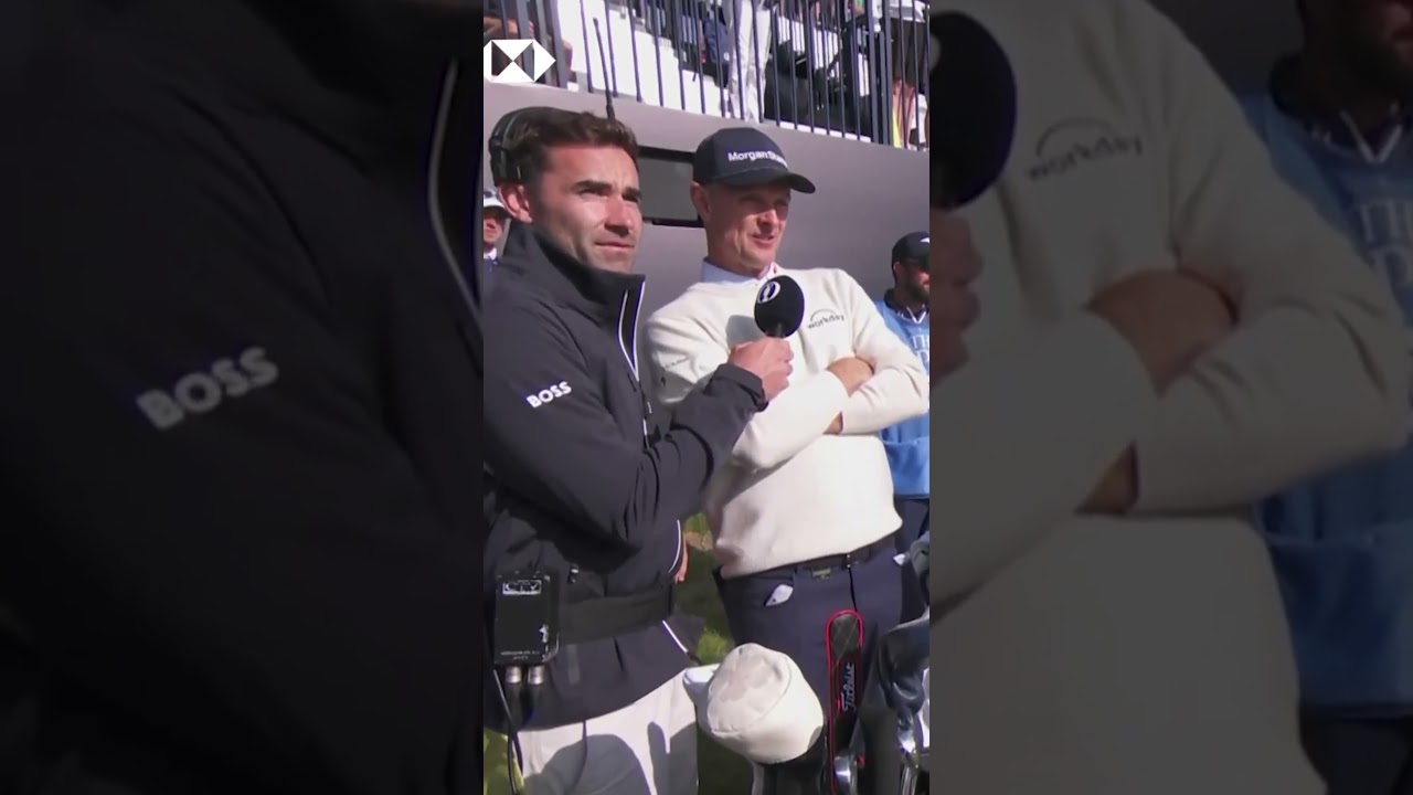 Justin Rose Does It All! 🎙️ #TheOpen #Golf