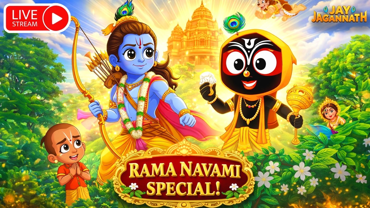 🔴जय जगन्नाथ LIVE दर्शन | Jay Jagannath LIVE Darshan | Bhakti Live | Jay Jagannath Cartoon
