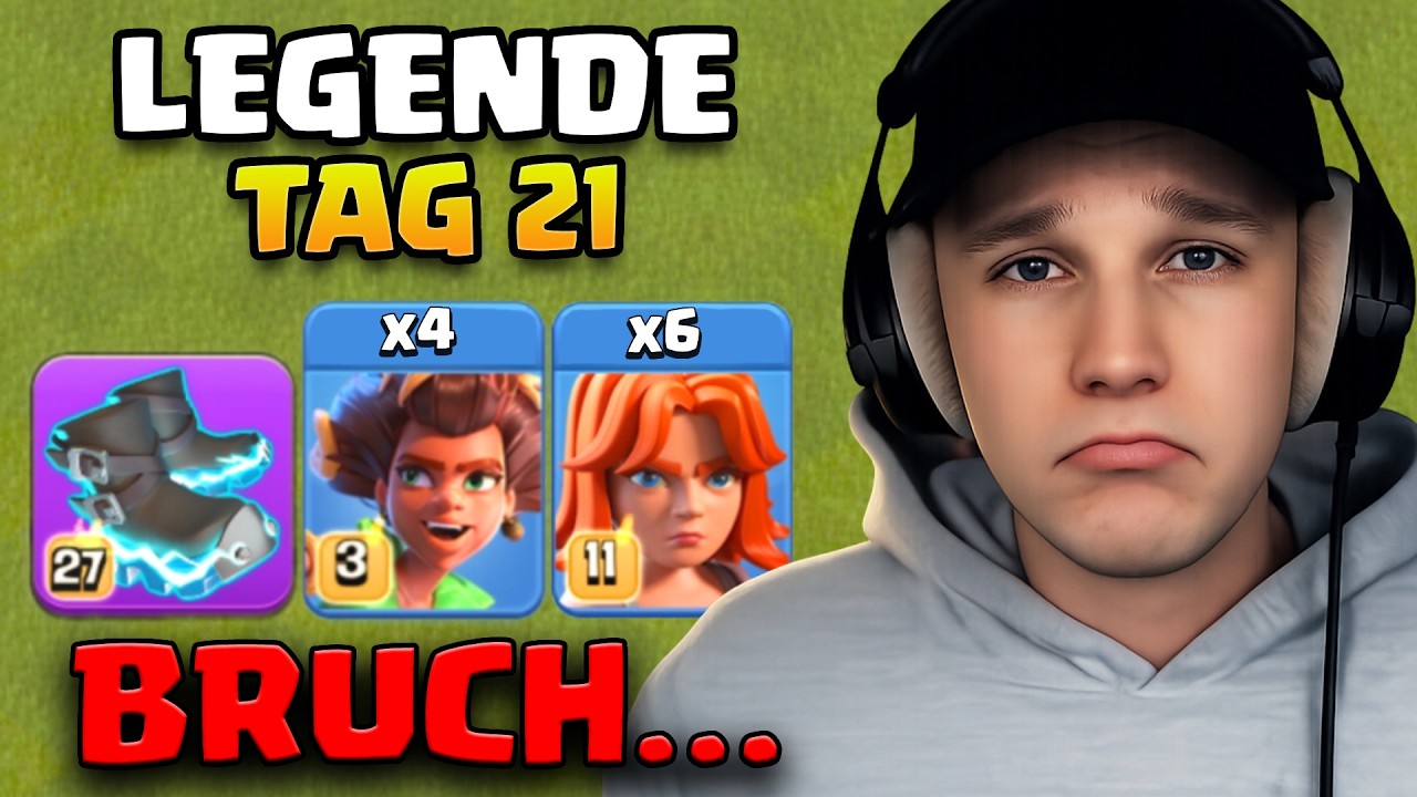 ABSOLUTER BRUCH im Legenden Push! 😅🏆 ALLE Angriffe [Tag 21] | byHenrik Clash of Clans Highlights