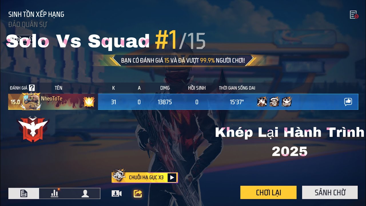 Solo Vs Squad Top 1 31 Kill Khép Lại Meta Ván Trượt Và Mùa Đông 2025