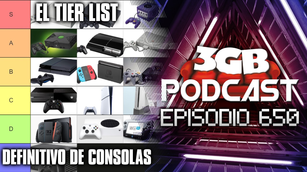 Podcast: Episodio 650, La Tier List Definitiva de Consolas | 3GB