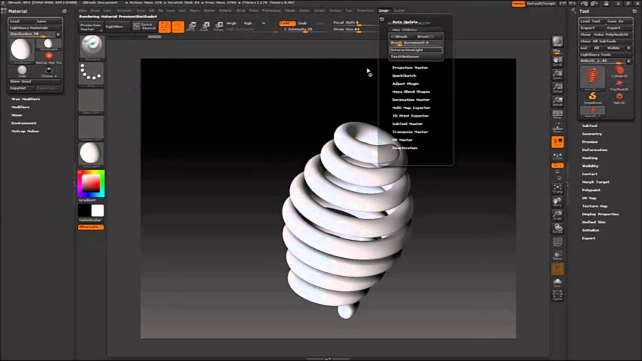 HOW THE FUCK to use interactive light (Zbrush)
