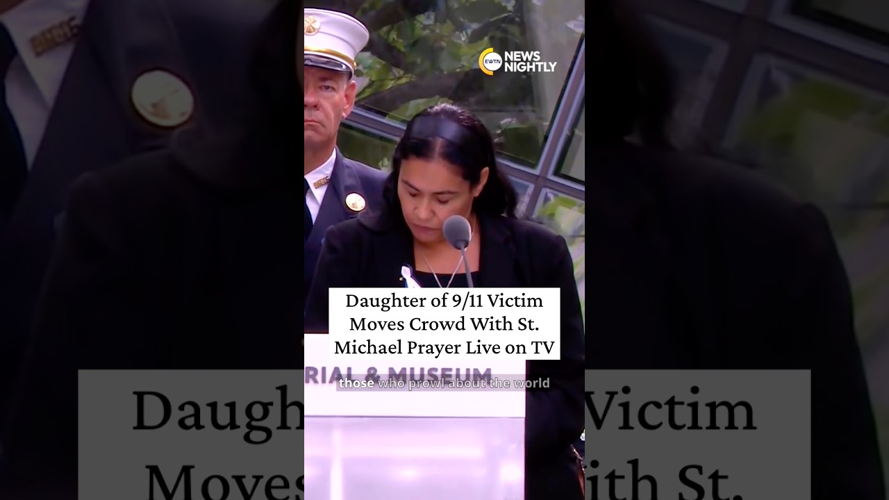 Daughter of 9/11 Victim Moves Crowd With St. Michael Prayer Live on TV