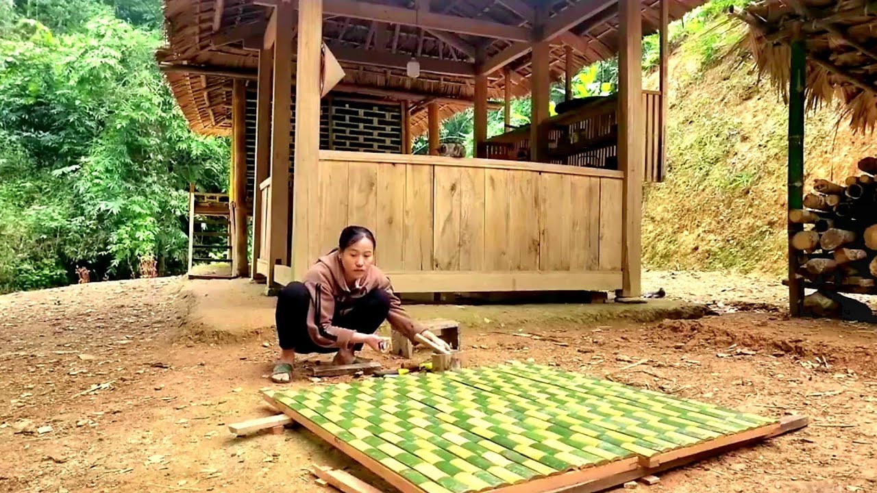 Traditional bamboo gate design that blends with nature
