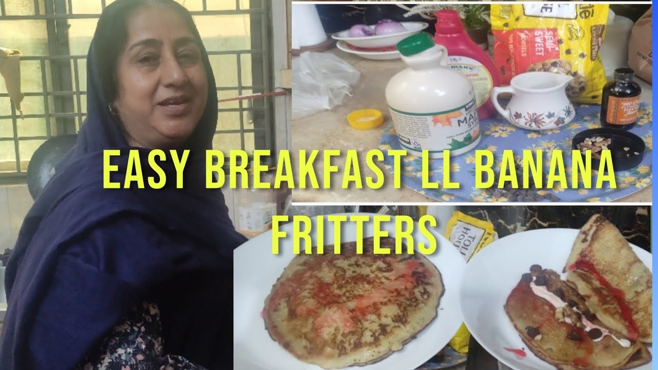 Easy Breakfast ll Banana Fritters Recipe ll Cook with Sherani
