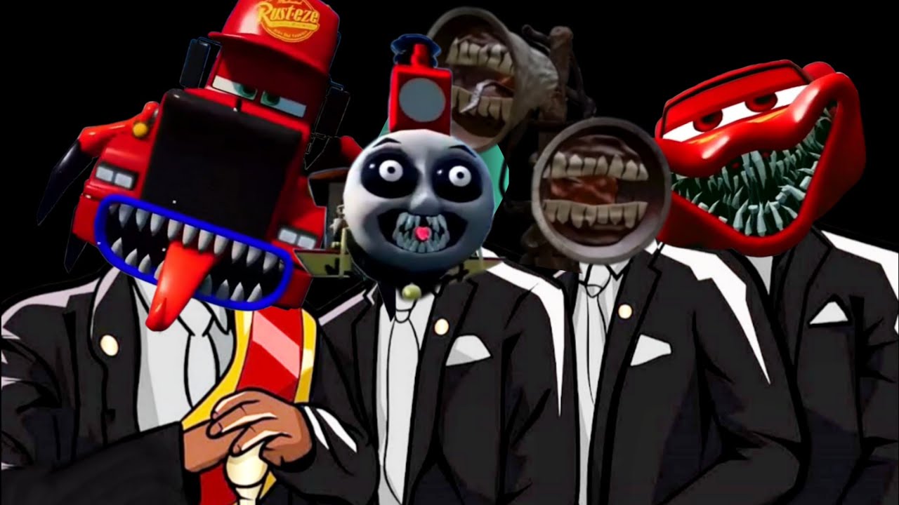 Epic Escape From The Lightning McQueen Boxy Boo Eater Monster Train Eater- Coffin Dance Song (COVER)