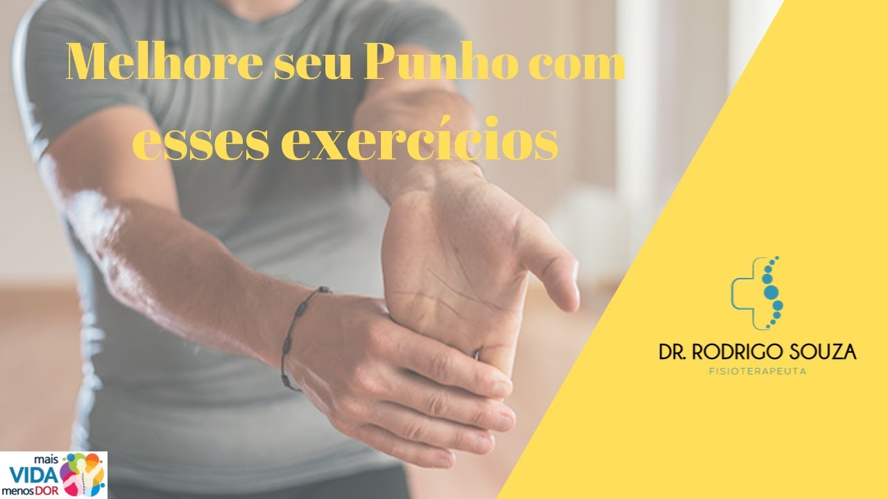 Vídeo de mobilidade do punho e dedos pós gesso