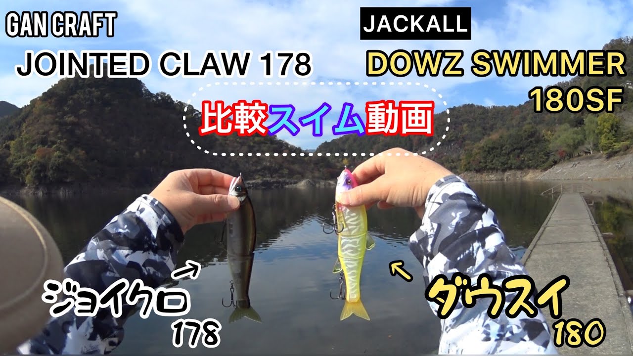 ジョインテッドクロー178とダウズスイマー180を比べてみた❗️比較スイム動画　参考に…