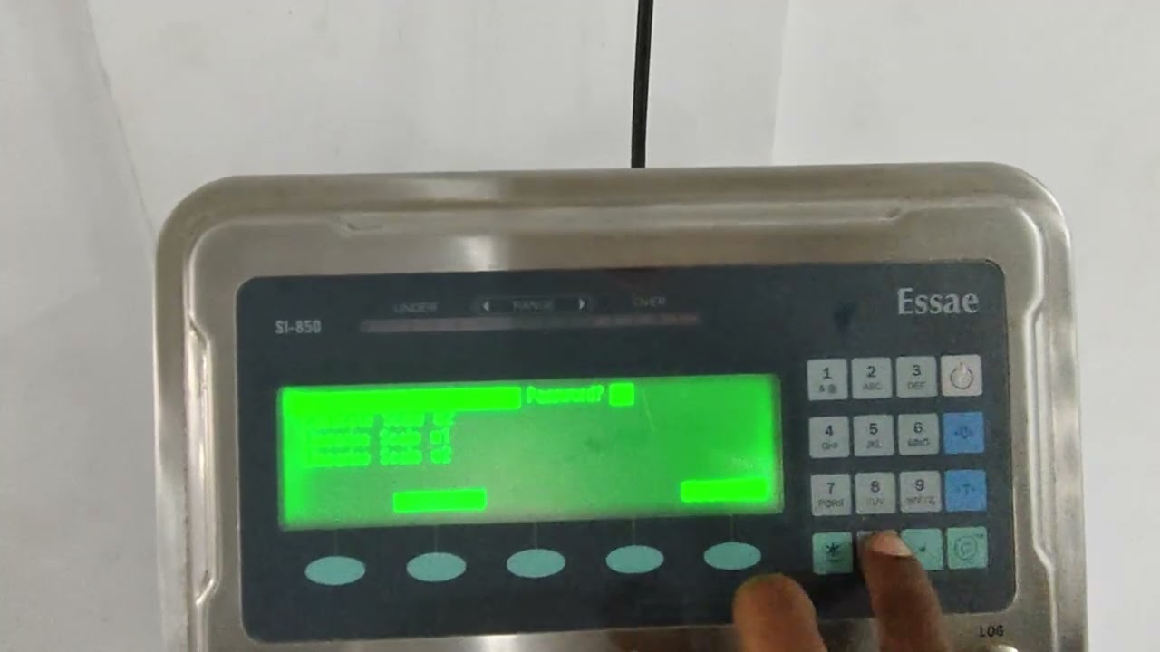 Essae SI-850 weighing scale calibration in telugu 