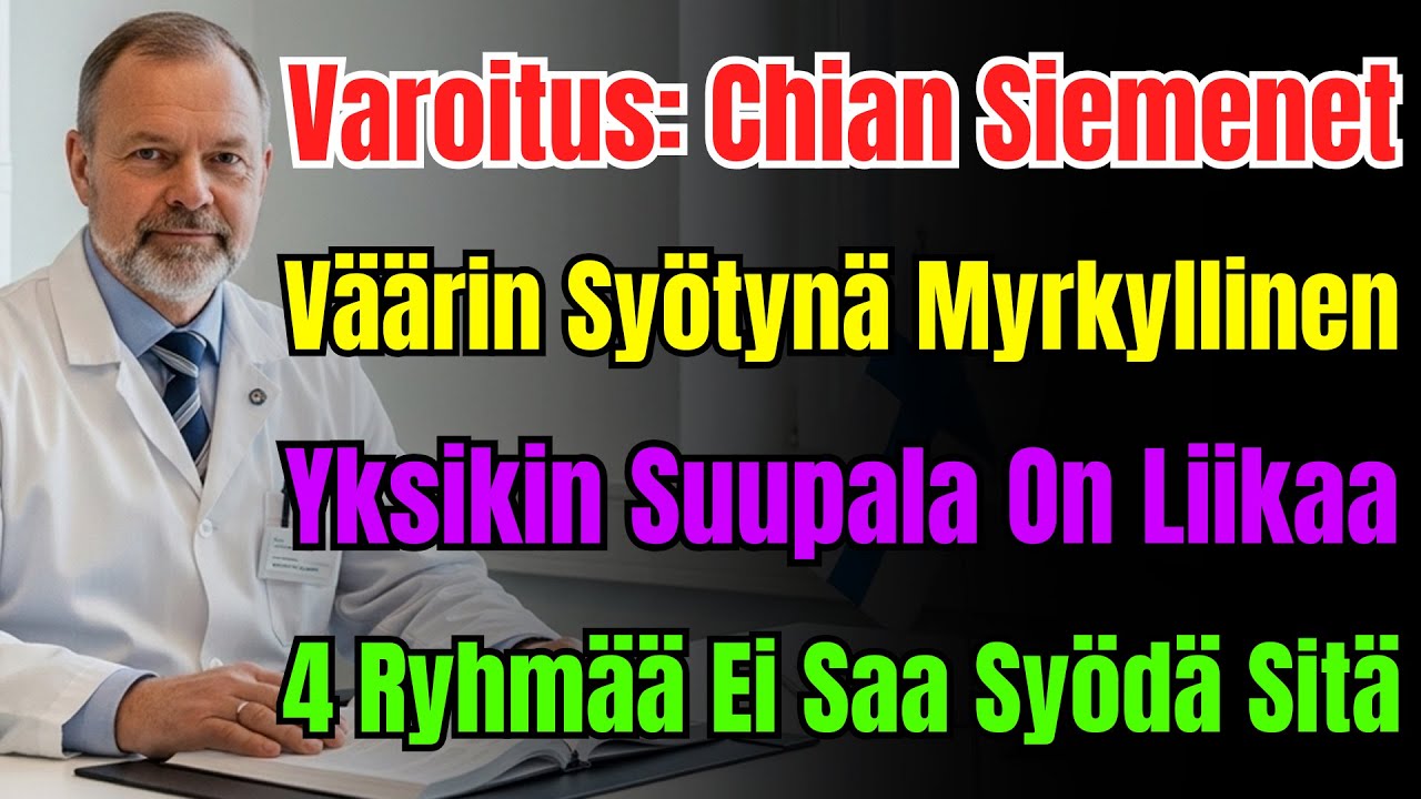 &Auml;l&auml; Sy&ouml; Chiasiemeni&auml; V&auml;&auml;rin! Seurauksena Suolistotukos. 90 % Tekee Virheen Ja P&auml;&auml;tyy Sairaalaan.