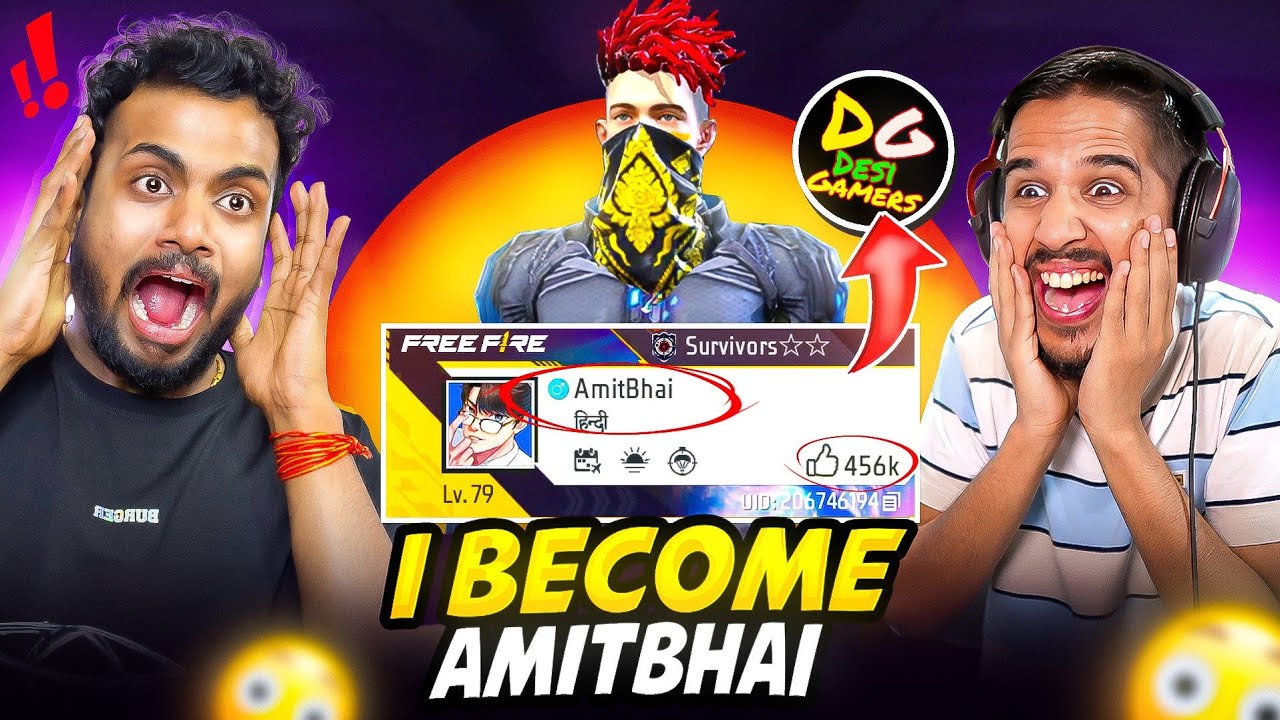 I Become Amit bhai in Free Fire Prank Gone Wrong On AnsH Bond 😱 - Garena Free Fire Max