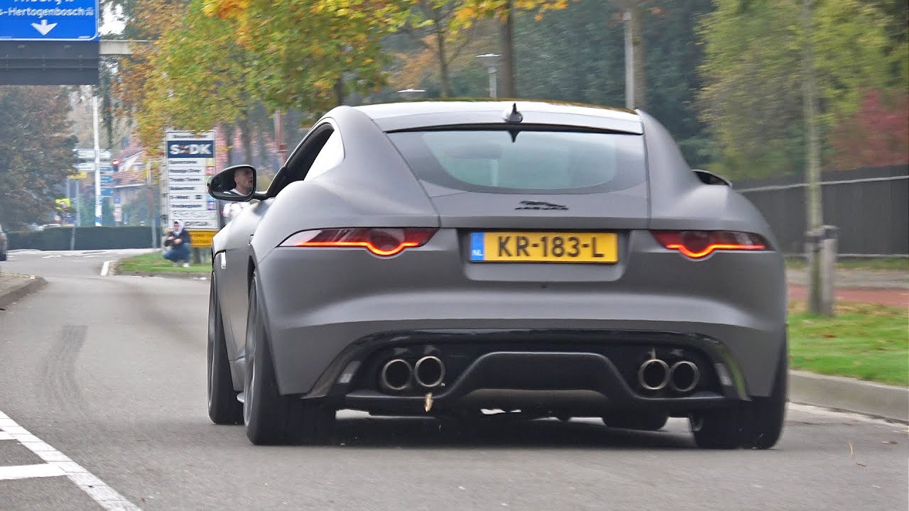 Jaguar F Type R V8 with Larini Exhaust - LOUD 💥 POPS & BANGS 💥