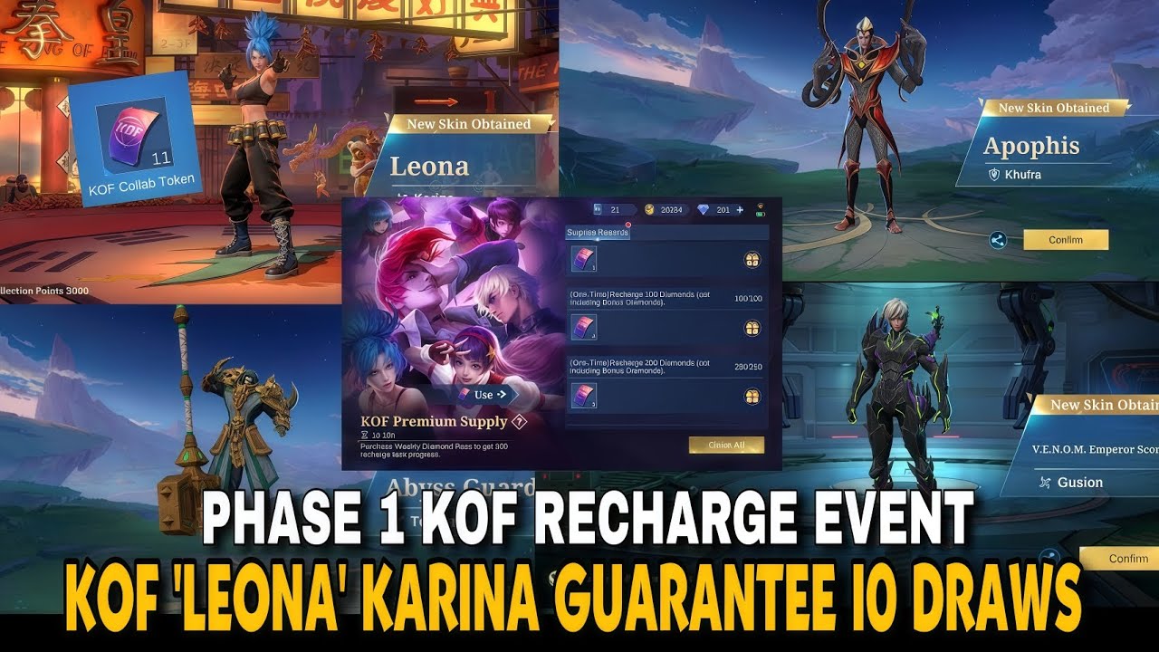FREE KOF SKIN! 😍 Phase 1 KOF Premium Supply Draw | Mobile Legends