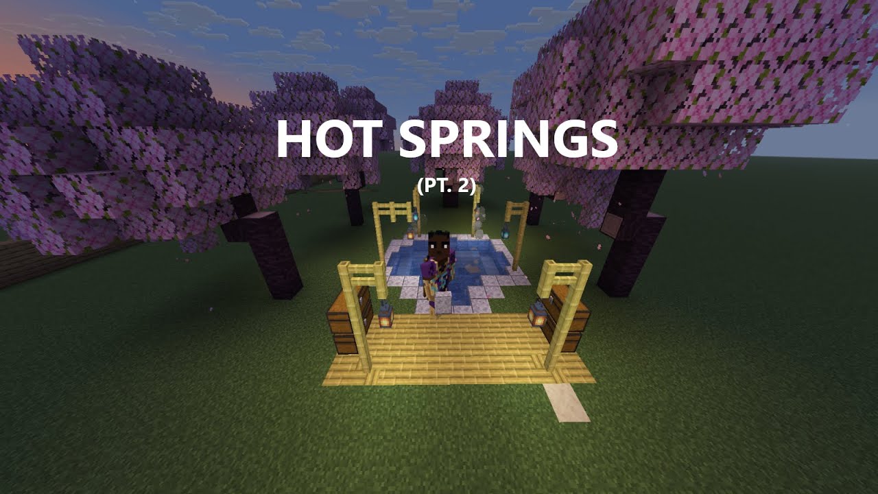 Survival Hot Springs Build in Minecraft! | ShadowRealm Builds Ep. 2