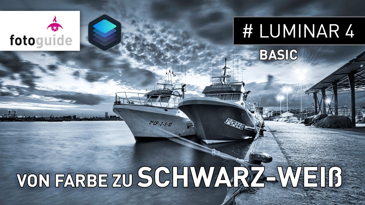 Luminar 4 #8 | Basic | Von Farbe zu Schwarz-Weiß | Workflow