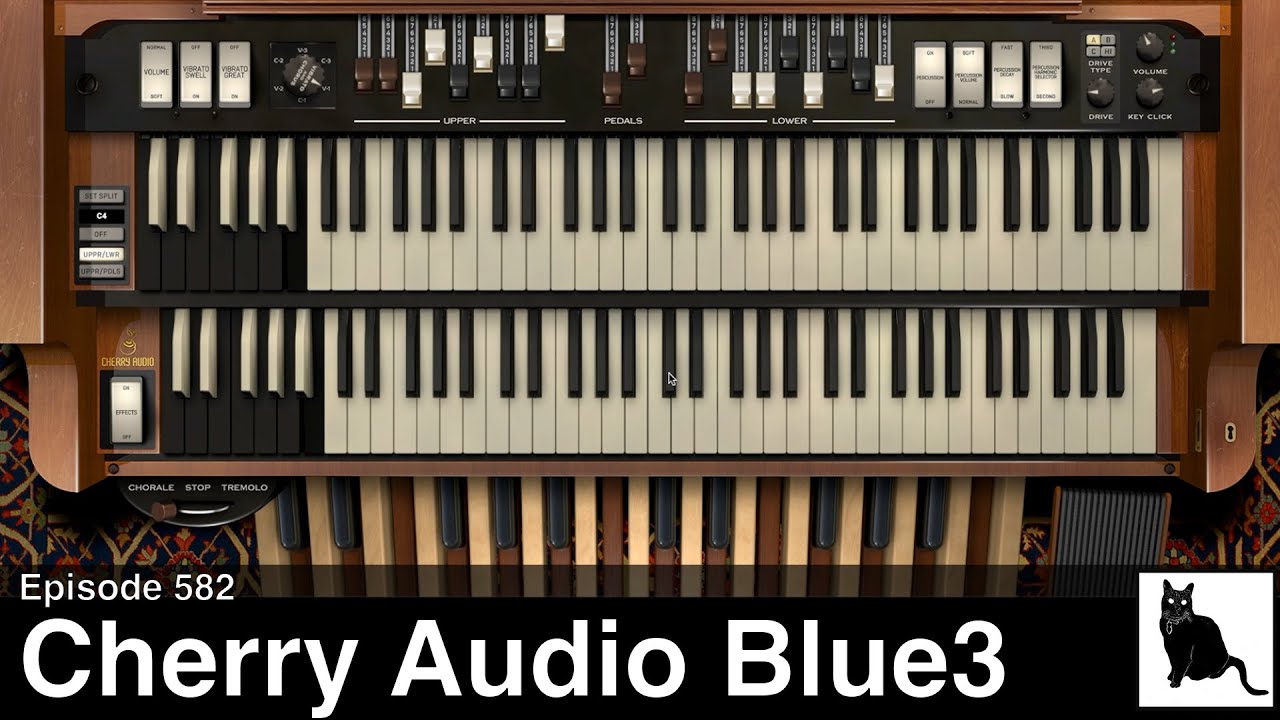 Step back in time with the Cherry Audio Blue3 tonewheel organ