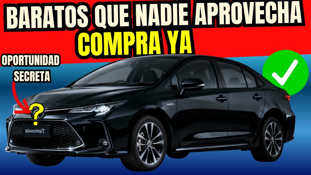 3 AUTOS BARATOS que TODOS IGNORAN pero son JOYAS OCULTAS del Mercado