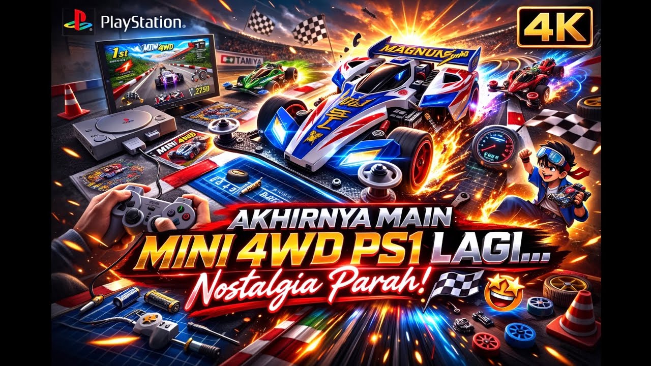  Akhirnya Main Mini 4WD PS1 Lagi… Nostalgia Parah! 🏁 😂