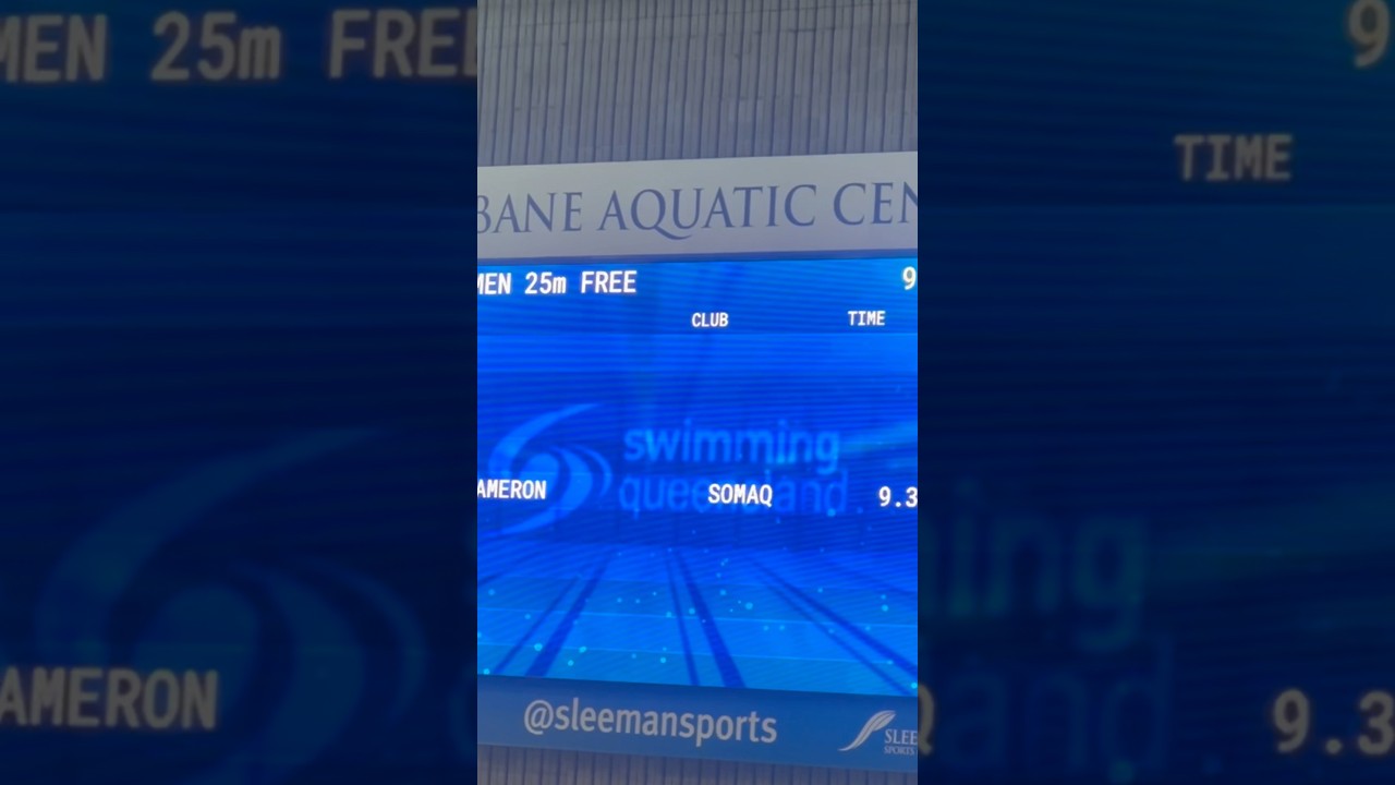 Cameron McEvoy&rsquo;s 9.36s 25m freestyle on 5 July 2025 &mdash; weeks before his 50m World Championship win ⚡
