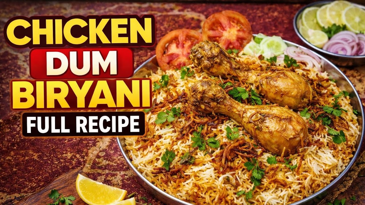 Chicken dum biryani full recipe 🫶🏻💖