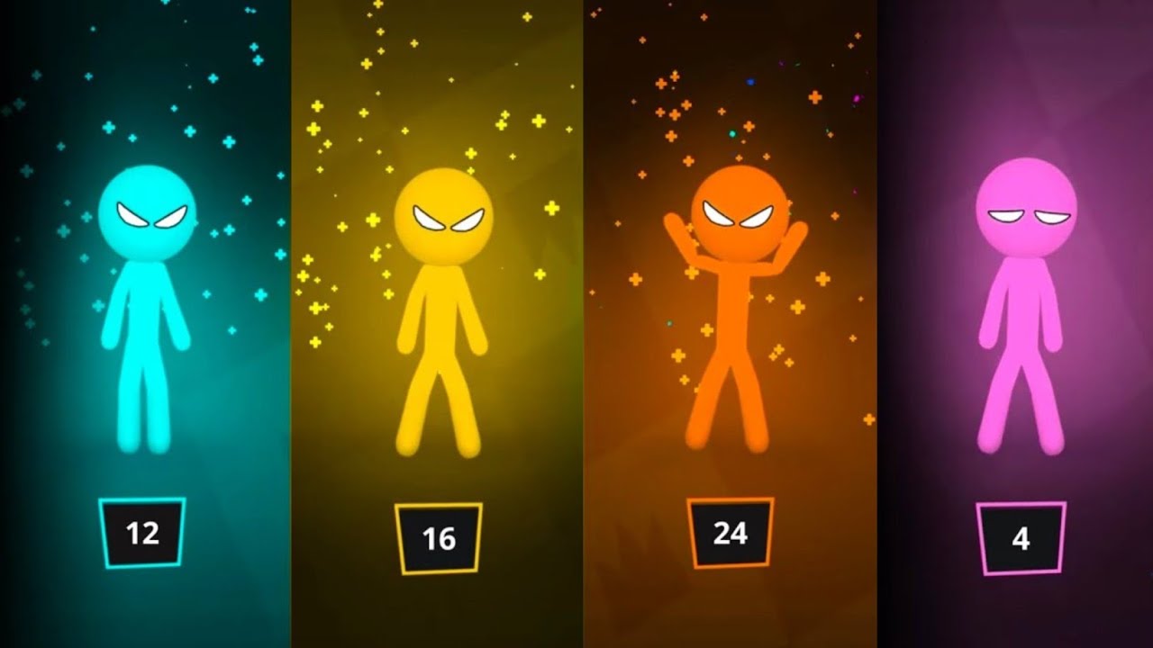 Турнирный режим Stickman Party | Полная версия игры для 4 игроков