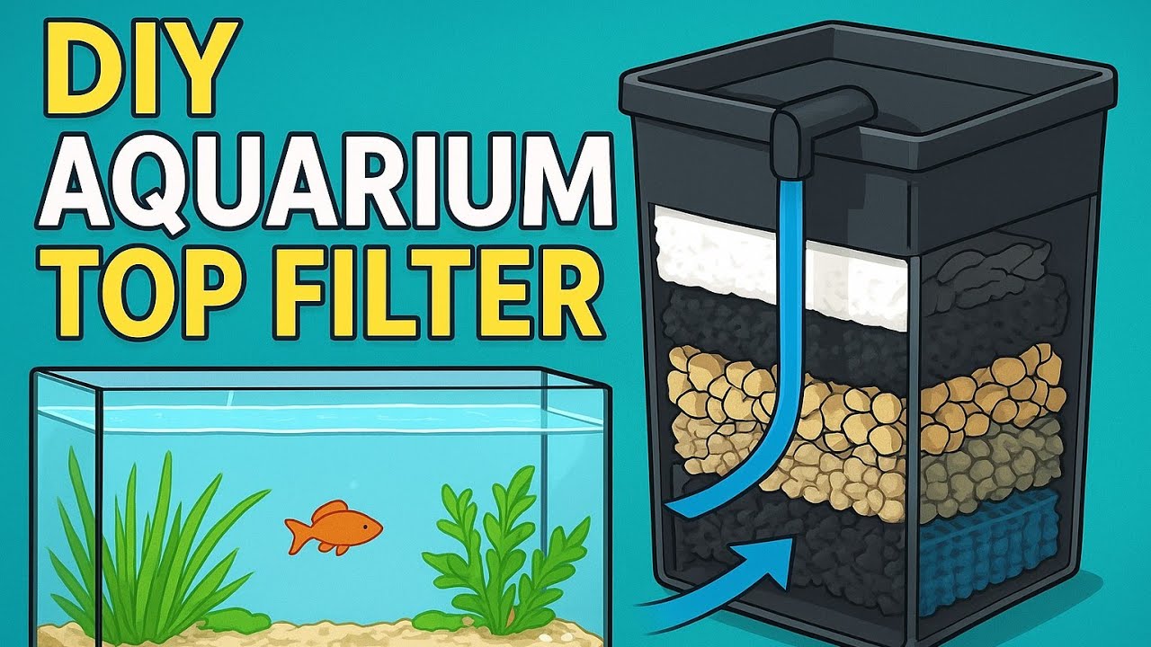 Bina water pump ka top filter | DIY top filter | Aquarium DIY projects 