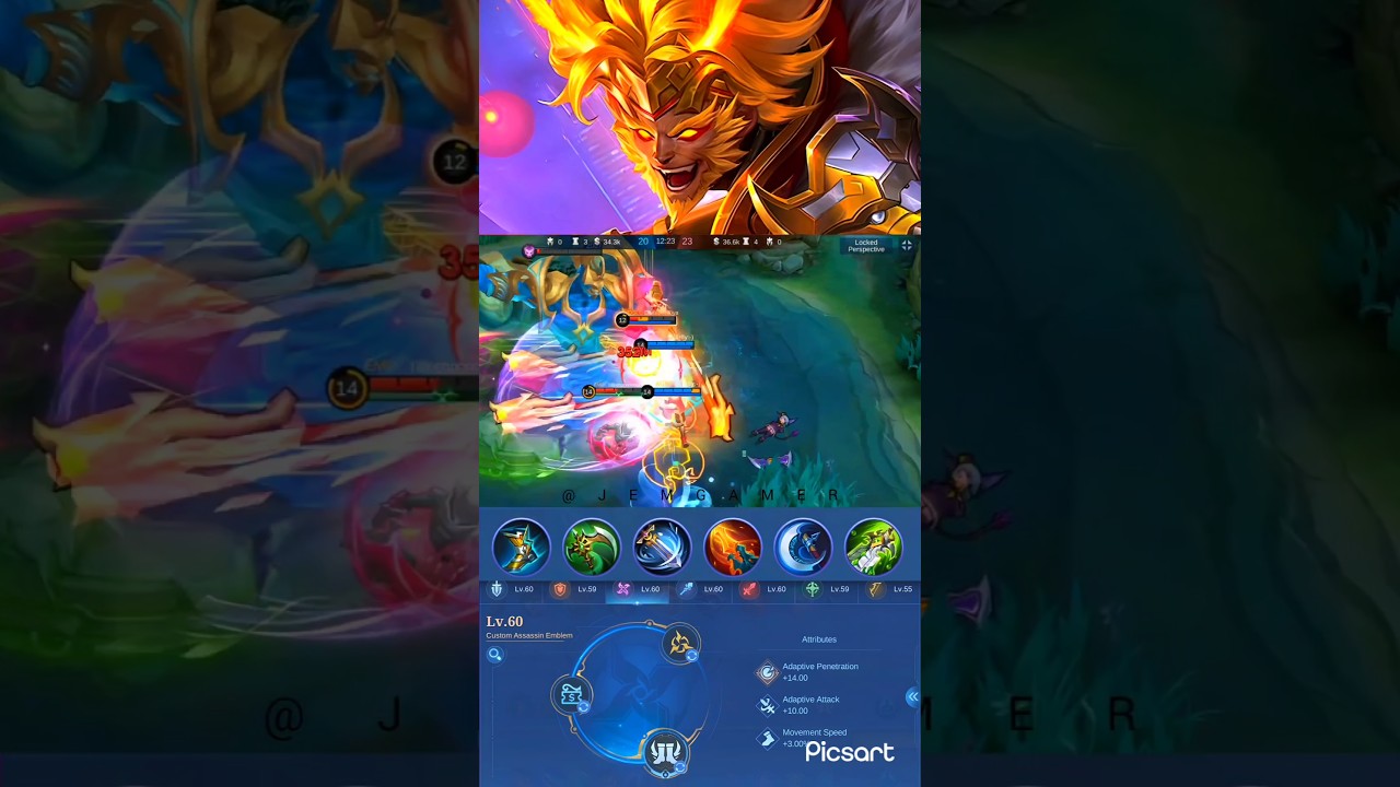 Global top sun one hit build triple Kill mlbb  #mobilelegends  #MLBB  #mlbbcreator  #sun