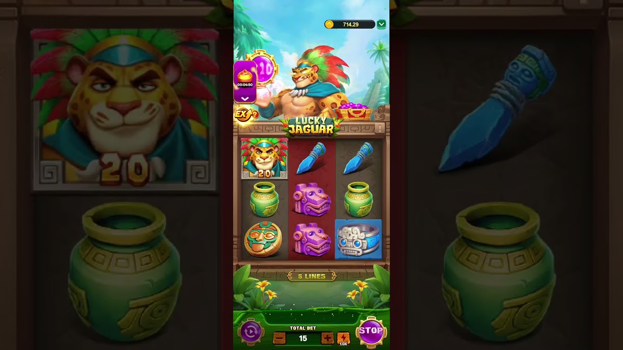 Lucky jaguar 🐆 game play High bet totally fake 10k + I loss #slot #gaming #youtube #gaming 