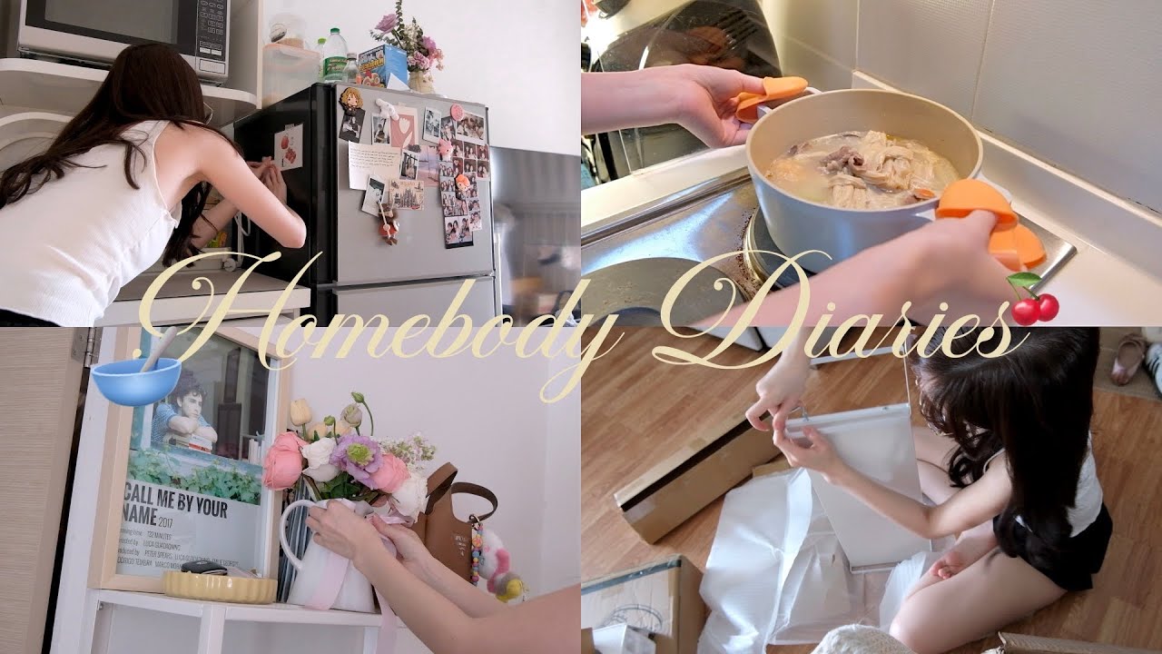 (SUB) Homebody Diaries | Flower arrangement💐 cooking, แก้วเซรามิก🥣, room decor จัดมุมน่ารักในห้อง🍒