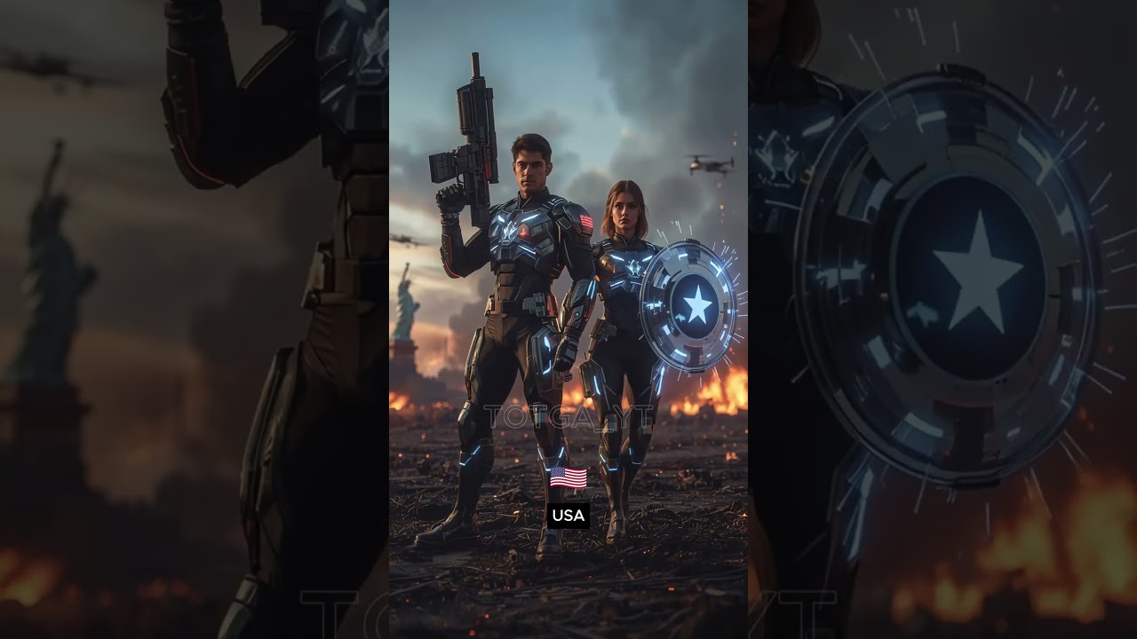 Countries as Superhero - Marvel Inspired Costumes Reimagined for Every Country - Part 1 🌍🔥